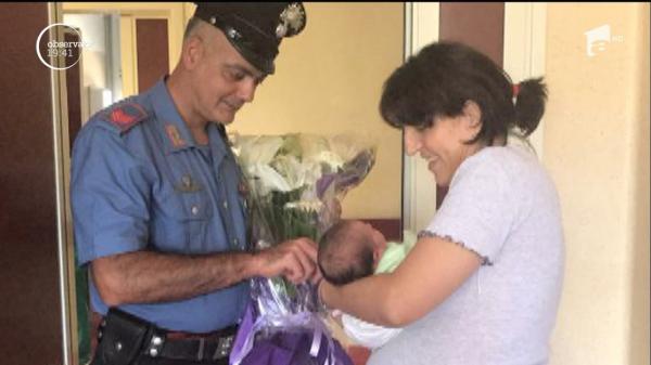 SCENĂ DE FILM! O româncă A NĂSCUT ÎN STRADĂ, la Roma, iar un poliţist A FOST MOAŞĂ!