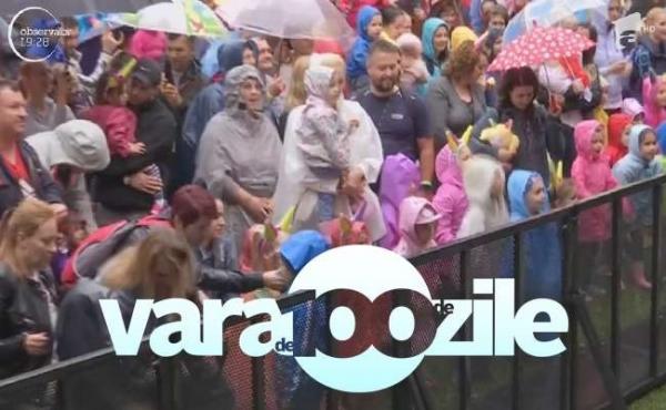 Nici măcar vremea rea nu a stat în calea distracţiei la Zurlandia. Sute de părinţi şi copii au venit la domeniul Ştirbey, în ciuda ploii! #100 de zile de vară