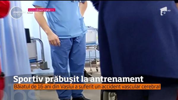 Sportiv de doar 16 ani, prăbuşit la antrenamente în urma unui atac vascular cerebral. Descoperirea uluitoare a medicilor (VIDEO)