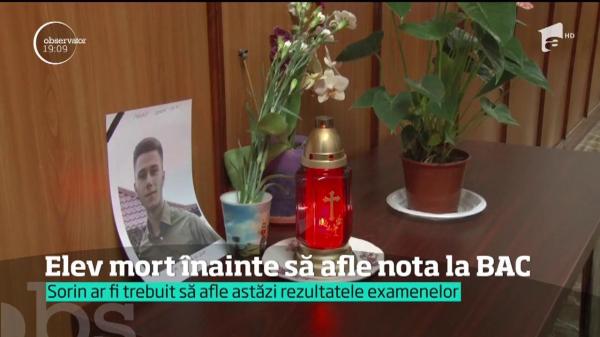 Sorin a fost ÎNMORMÂNTAT în ziua în care s-ar fi bucurat de media 9 la BAC. Băiatul și-a dat ultima suflare sub roțile unei cisterne, împreună cu tatăl său