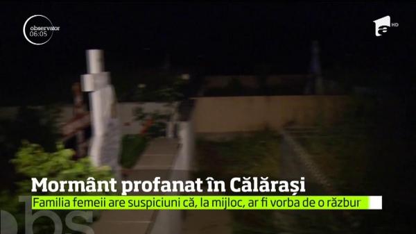 Caz terifiant în Călăraşi! O tânără a găsit mormântul mamei sale profanat. Trupul femeii fusese scos din sicriu