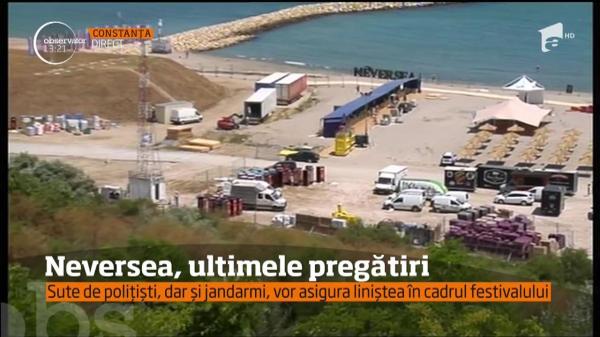 Ultimele retuşuri la Neversea! România se pregăteşte de cel mai mare festival de pe plajă (VIDEO)