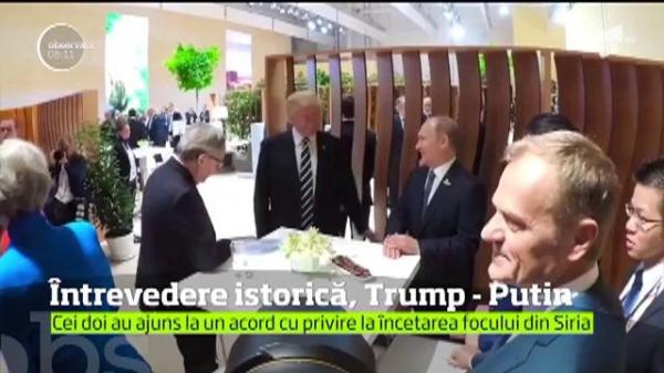 Întrevedere istorică: Donald Trump şi Vladimir Putin şi-au dat mâna, pentru prima oară, la summit-ul G20 din Germania