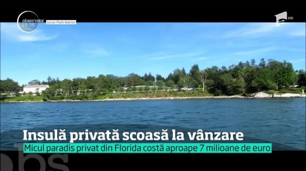 O insulă privată este scoasă la vânzare. Un mic paradis din Florida este vândut pentru o sumă de şapte ori mai mare decât cea cu care a fost cumpărat