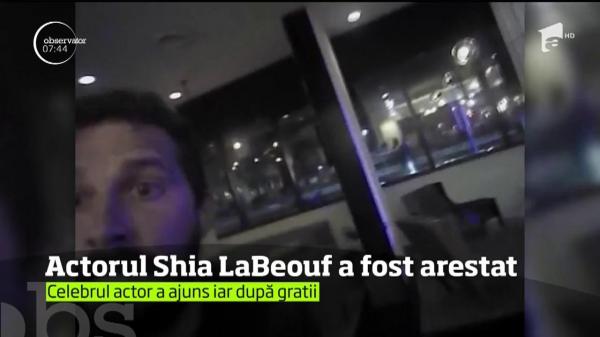 Primele imagini cu Shia LaBeouf, încătuşat de poliţişti! Nu este prima dată când actorul ajunge după gratii (VIDEO)
