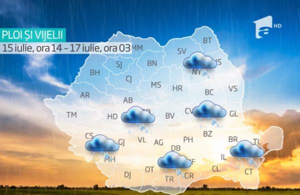 PROGNOZA METEO îngrijorătoare pentru acest sfârşit de săptămână. Ce urmează, de luni