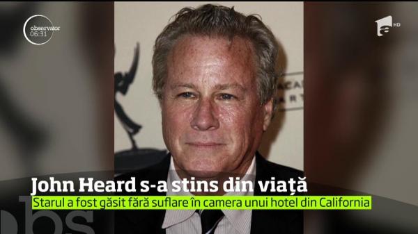 John Heard, omagiat pe reţelele de socializare. Actorul a fost găsit mort în camera unui hotel