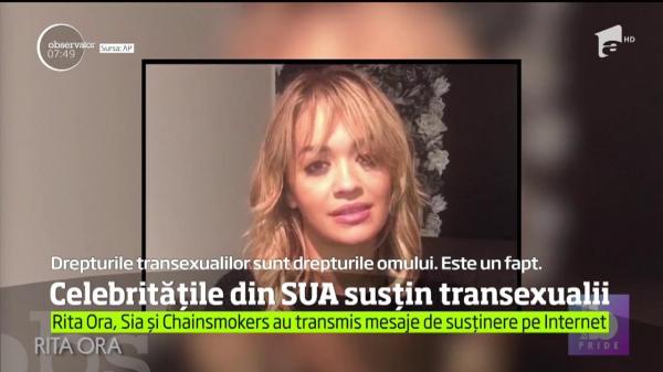 Celebrităţile din SUA susţin transexualii!