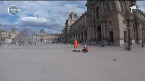 Un francez a parcurs 3000 de kilometri într-o lună, pe un skateboard electric. Dar acesta a fost doar un "mic" test