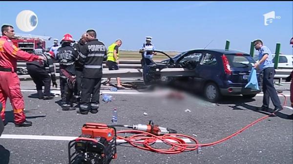 Tragedie în Constanţa: O persoană a murit în urma accidentului de ieri, de pe Autostrada A4