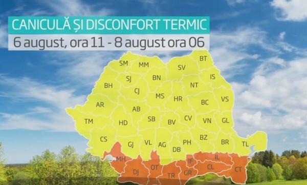 Canicula se retrage, după ce a pârjolit România, la peste 40 de grade. Se întorc furtunile