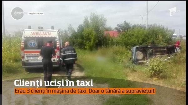 Clienţii unui taxi au murit într-un grav accident în judeţul Bacău!