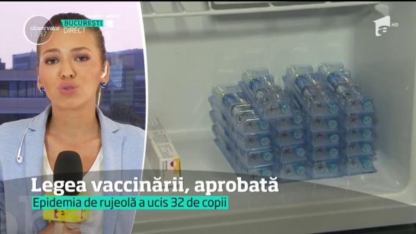 Legea vaccinării a fost aprobată şi va ajunge în Parlament