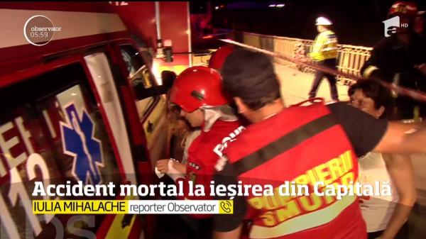 Accident groaznic la ieşire din Capitală! Trei MORŢI, printre care şi un copil, după ce un microbuz a plonjat în Dâmboviţa