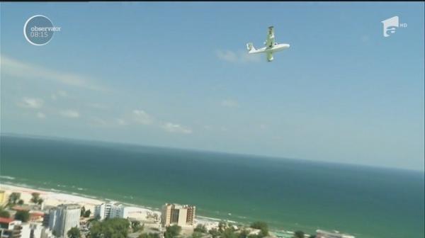 Minivacanța la înălțime: imagini spectaculoase de pe litoral, filmate din hidroavion de reporterii Observatorului