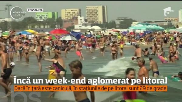 Weekend aglomerat pe litoral! Românii au fugit de caniculă la malul mării