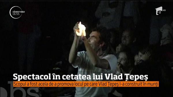 DRACULA FEST. Turiştii au retrăit legendele cu Vlad Ţepeş la Cetatea Poienari