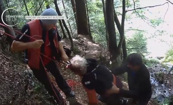 Cursă cu timpul, într-o operațiune de salvare în Bucegi, pentru salvarea unei femei căzute în prăpastie