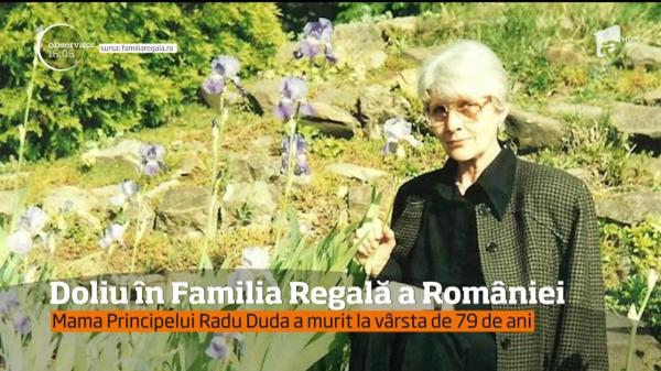 DOLIU în Familia Regală a României! Mama Principelui Radu Duda a murit la vârsta de 79 de ani