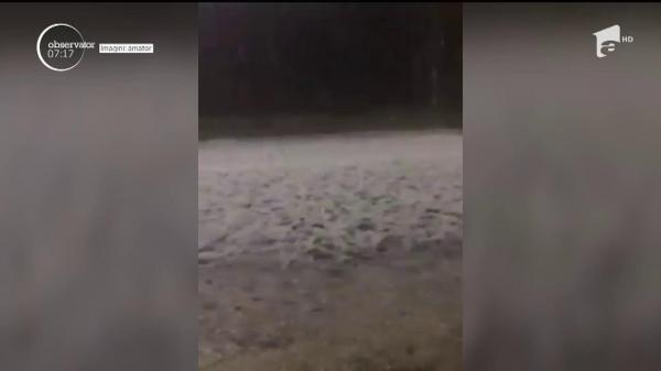 Urgie peste România! O ploaie torenţială însoţită de grindină s-a abătut peste Valea Prahovei!
