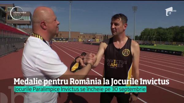 Maiorul Laurenţiu Şerban este primul medaliat al României la Jocurile Paralimpice Invictus
