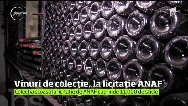 Vinuri vechi de peste 60 de ani, scoase la licitaţie de ANAF! Un pahar valorează cât un gram de AUR!