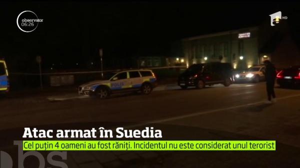 ALERTĂ într-un oraş din sudul Suediei! Atac armat soldat cu cel puţin 4 victime