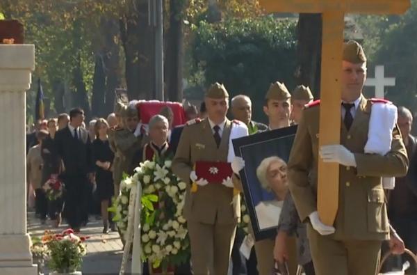 Actriţa Olga Tudorache a fost înmormântată cu onoruri militare