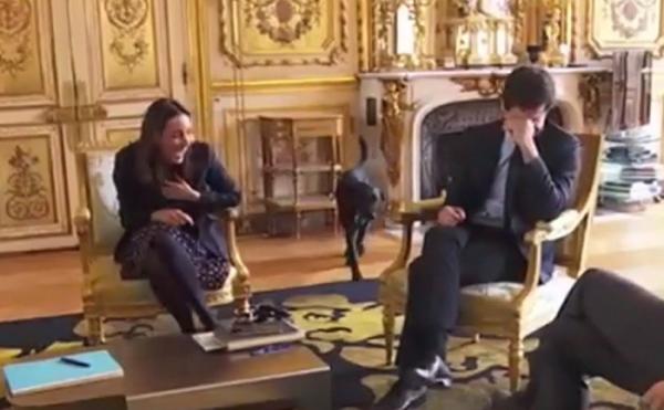 Comportament indecent al câinelui preşedintelui Macron, la o întâlnire a acestuia cu trei miniştri