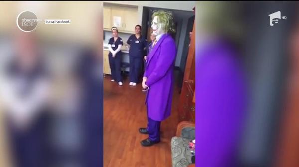 Un bebeluş a fost adus pe lume de un Joker, chiar de Halloween
