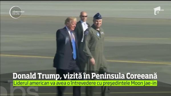 Donald Trump vizită oficială în Coreea de Sud, alături de Prima Doamnă a Statelor Unite
