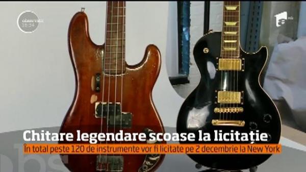 Chitare legendare, scoase la licitație