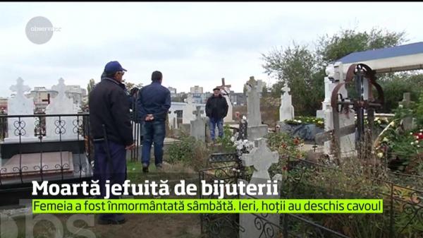 Moartă jefuită de bijuterii. Hoţii au dat lovitura în cimitir