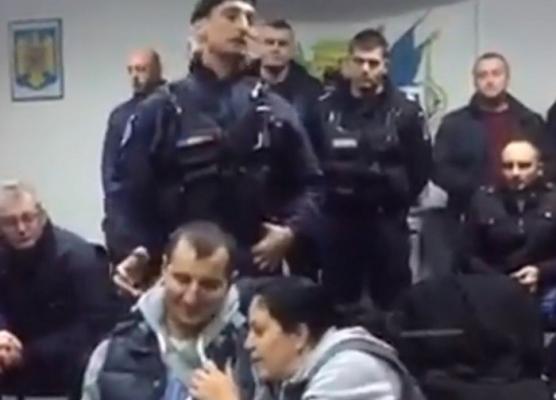 Miracol pentru un jandarm alături de care au stat toţi camarazii săi. Revedere emoţionantă