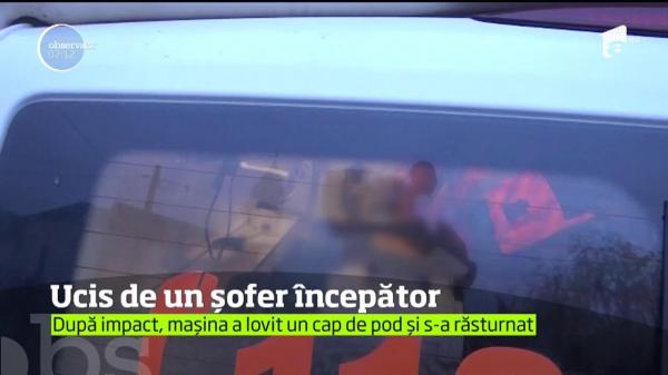 Accident mortal pe un drum din Bistriţa, provocat un şofer începător. Un pieton a fost spulberat de vitezoman