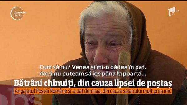 Bătrâneneţe grea în Hunedoara. Vârstnicii din mai multe sate trebuie să-şi ridice singuri pensia pentru că nu mai au poştaş