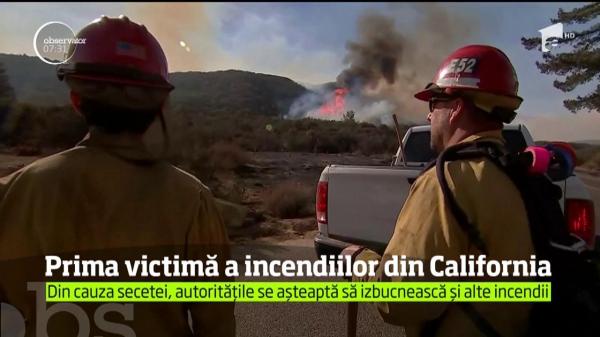 Incendiile din California fac prima victimă. O femeie a murit într-un accident cumplit, după ce şi-a pierdut conştiinţa din cauza fumului