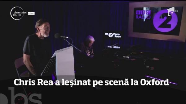 Muzicianul Chris Rea a leșinat pe scenă la Oxford, la un an după ce a suferit un atac cerebral