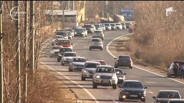 Minivacanţa de Revelion provoacă din nou aglomeraţie pe şosele