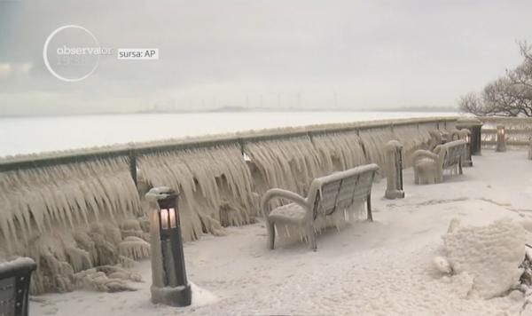 Un val de aer polar a creat peisaje spectaculoase în SUA. Imagini de poveste, la minus 35 de grade