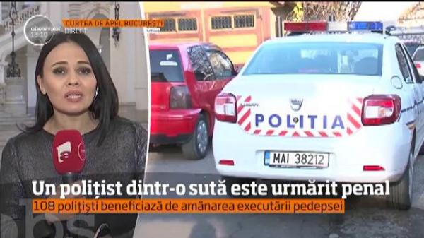 Cifre alarmante în România: un poliţist dintr-o sută este urmărit penal (Video)