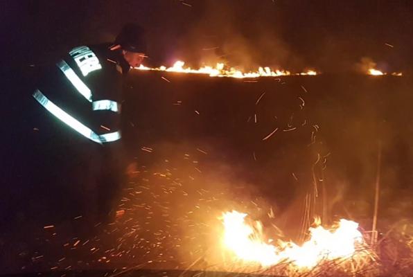 Zeci de hectare distruse la Caraş-Severin, în urma incendiilor de vegetaţie