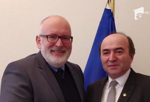 Modificarea legilor justiţiei din România, motivată la Strasbourg, în faţa comisarului european pe Justiţie (Video)