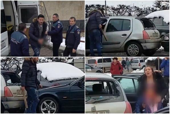 Tânărul din Botoşani care a făcut praf în trafic, cu o bâtă, o maşină în care era o fetiţă, a fost iertat de judecători