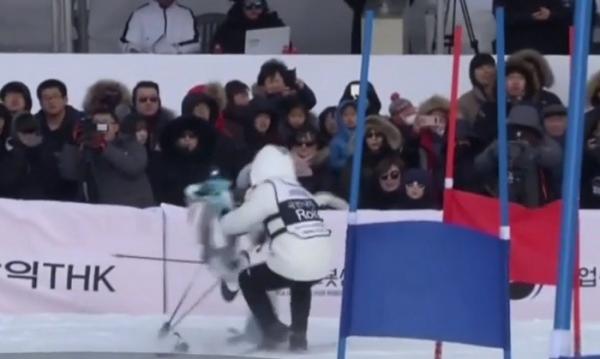 Roboții schiori fac senzație la Olimpiada de Iarnă, la minus 23 de grade