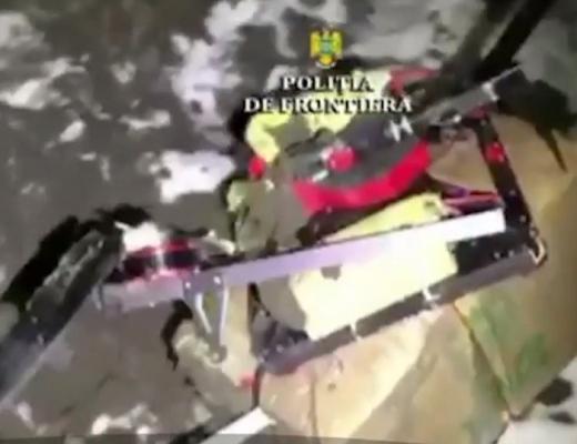 Contrabandă de țigări cu drona, la frontiera dintre Republica Moldova și România