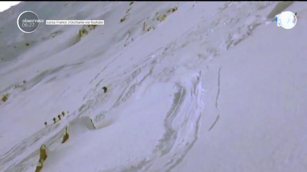 Tragedie în Munţii Pirinei din Franţa. Trei schiori au fost ucişi de o avalanşă (Video)