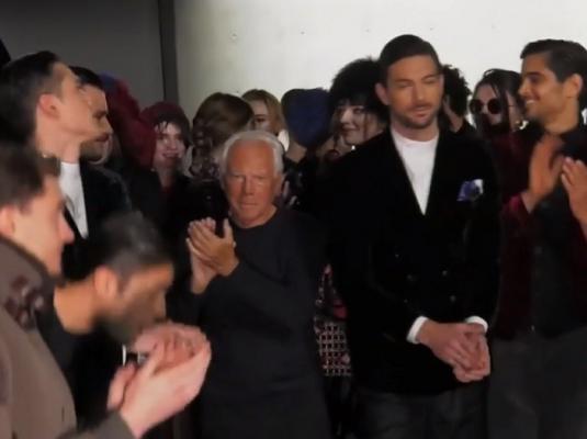 Ținutele propuse de Giorgio Armani pentru iarna care urmează
