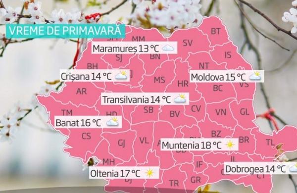 Vremea ne dă peste cap. În mai puţin de o săptămână avem diferenţe de temperatură de 30 de grade