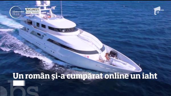 Un român şi-a cumpărat online un iaht de 19 milioane de dolari, pe care l-a plătit cu cardul